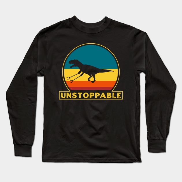 Unstoppable T Rex With Grabbers Long Arms Long Sleeve T-Shirt by dentikanys